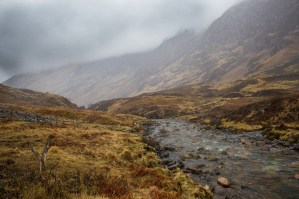 Scotland misty valley
